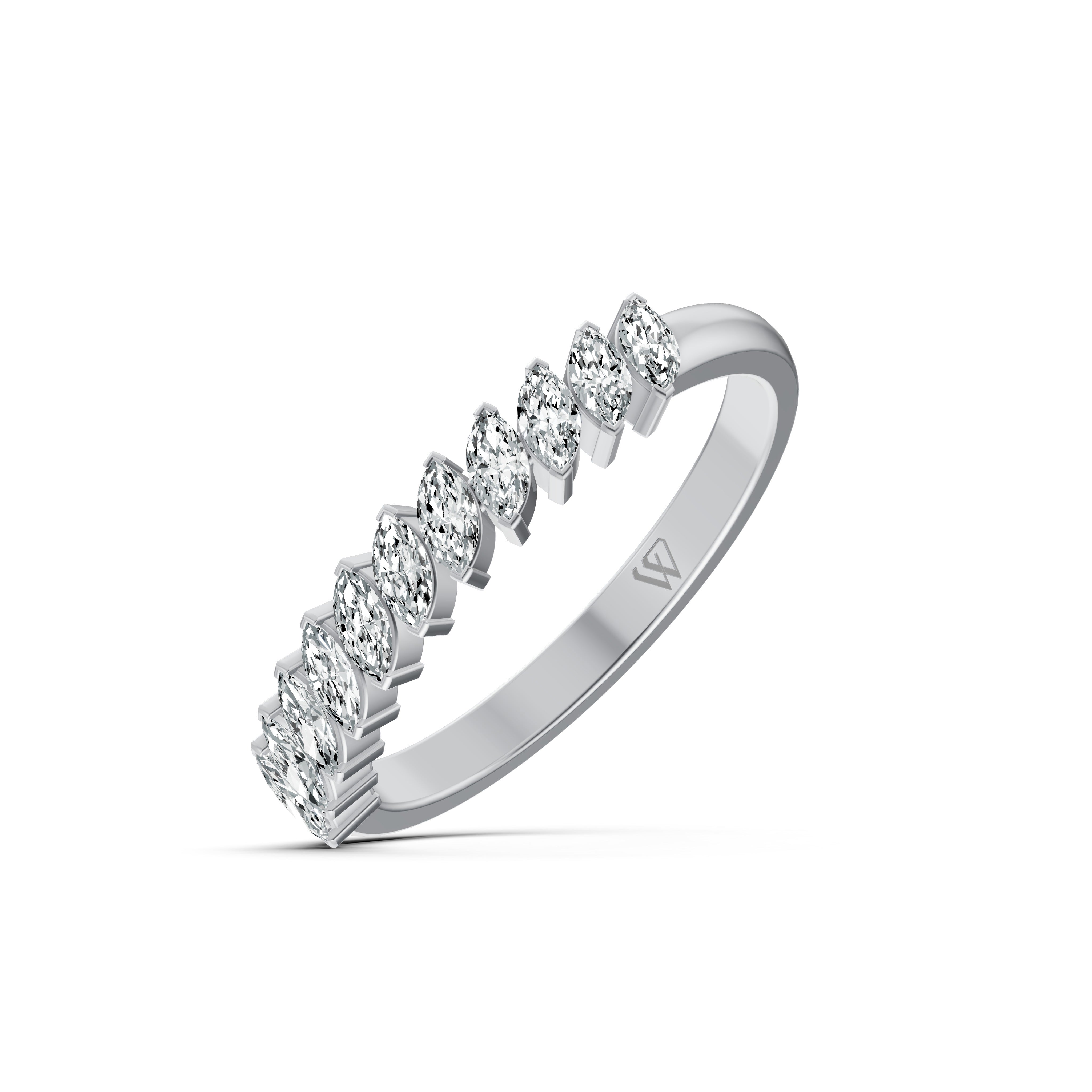 Marquise Diamond Band Ring