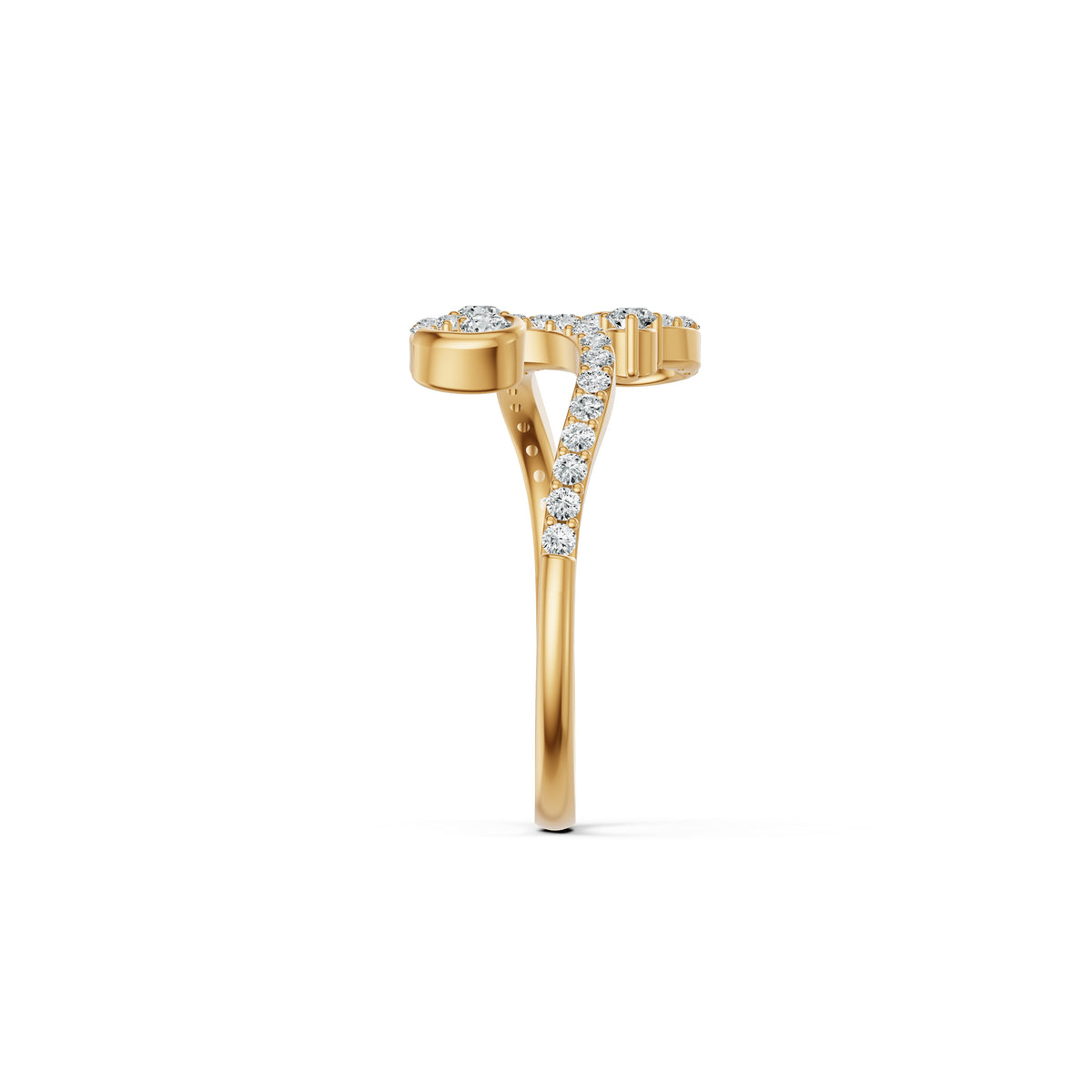 Blooming Fern Diamond Ring