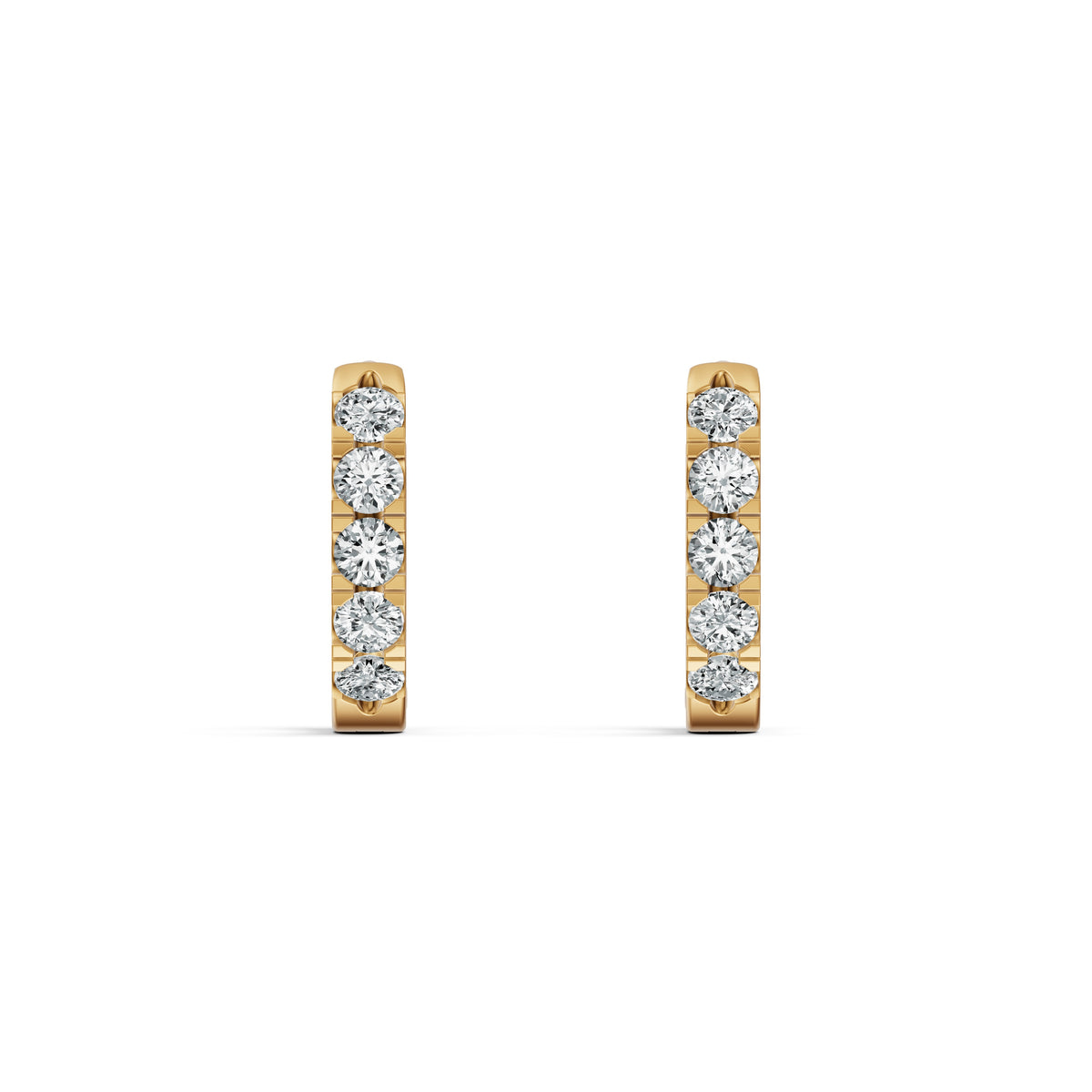 Classic Huggie Diamond Earrings