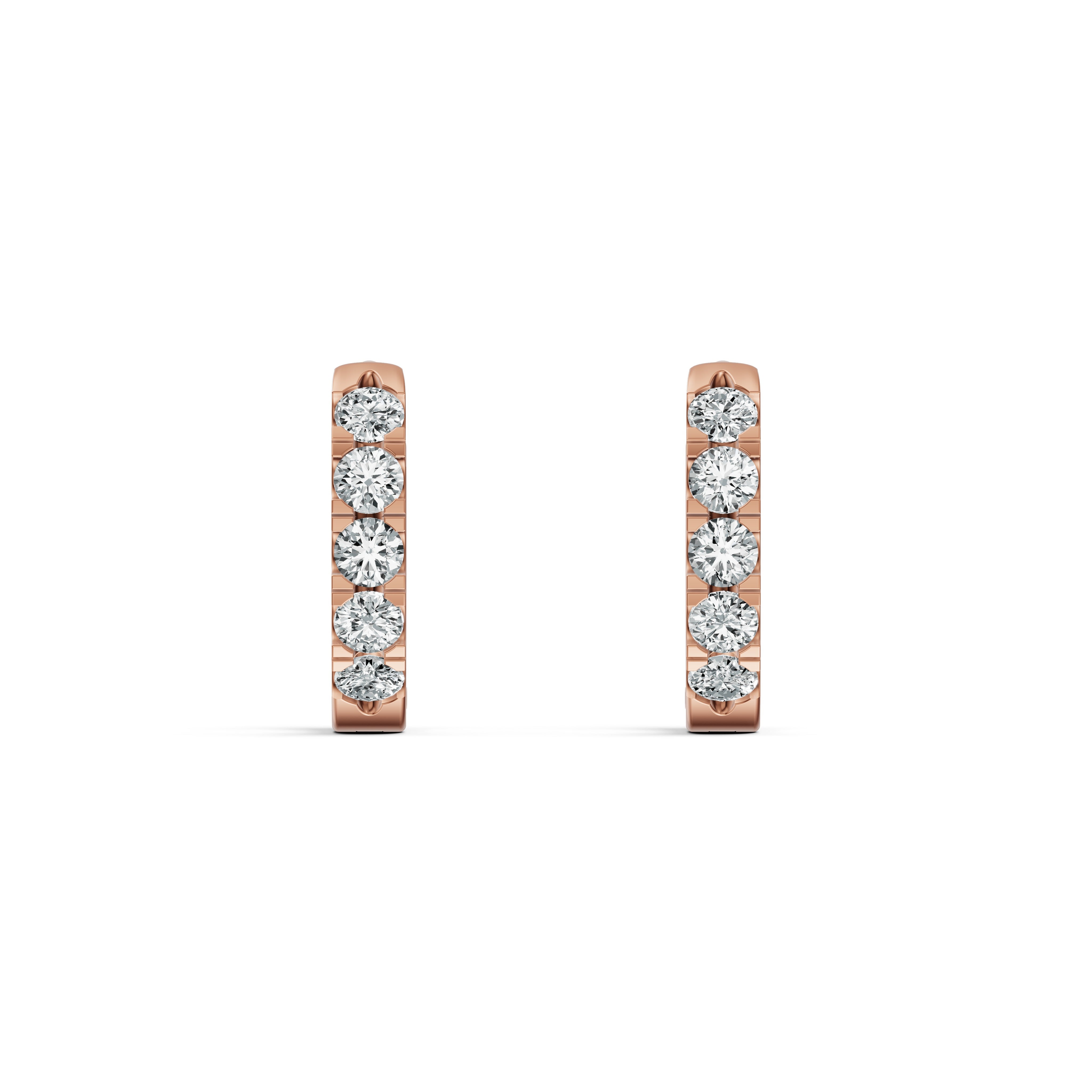 Classic Huggie Diamond Earrings