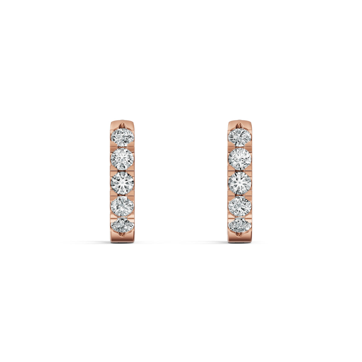 Classic Huggie Diamond Earrings