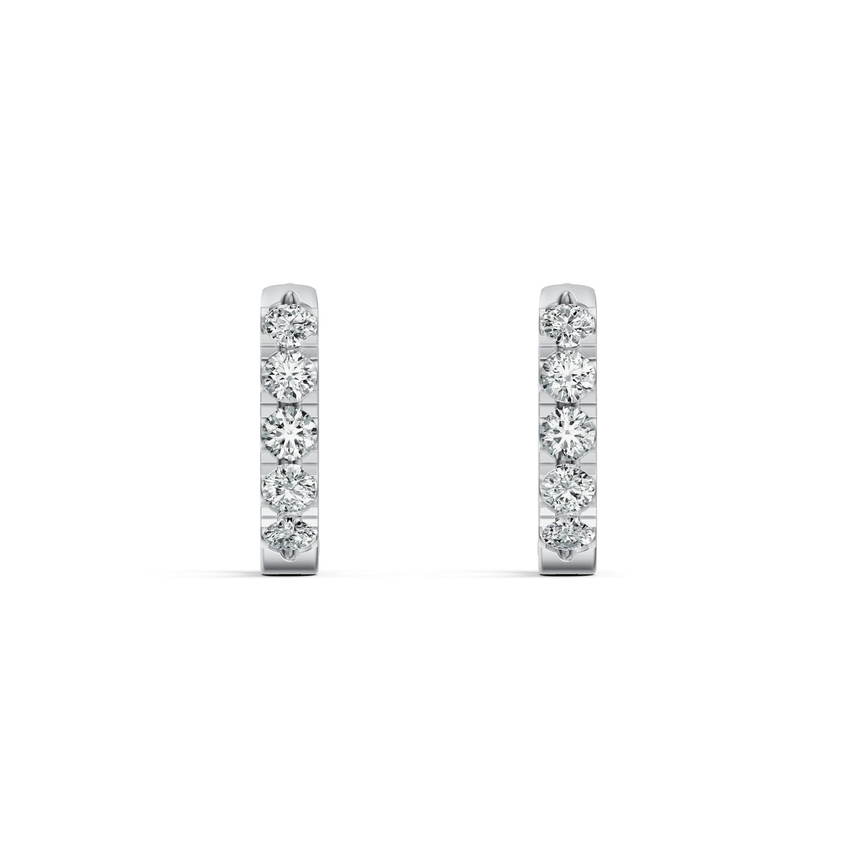 Classic Huggie Diamond Earrings