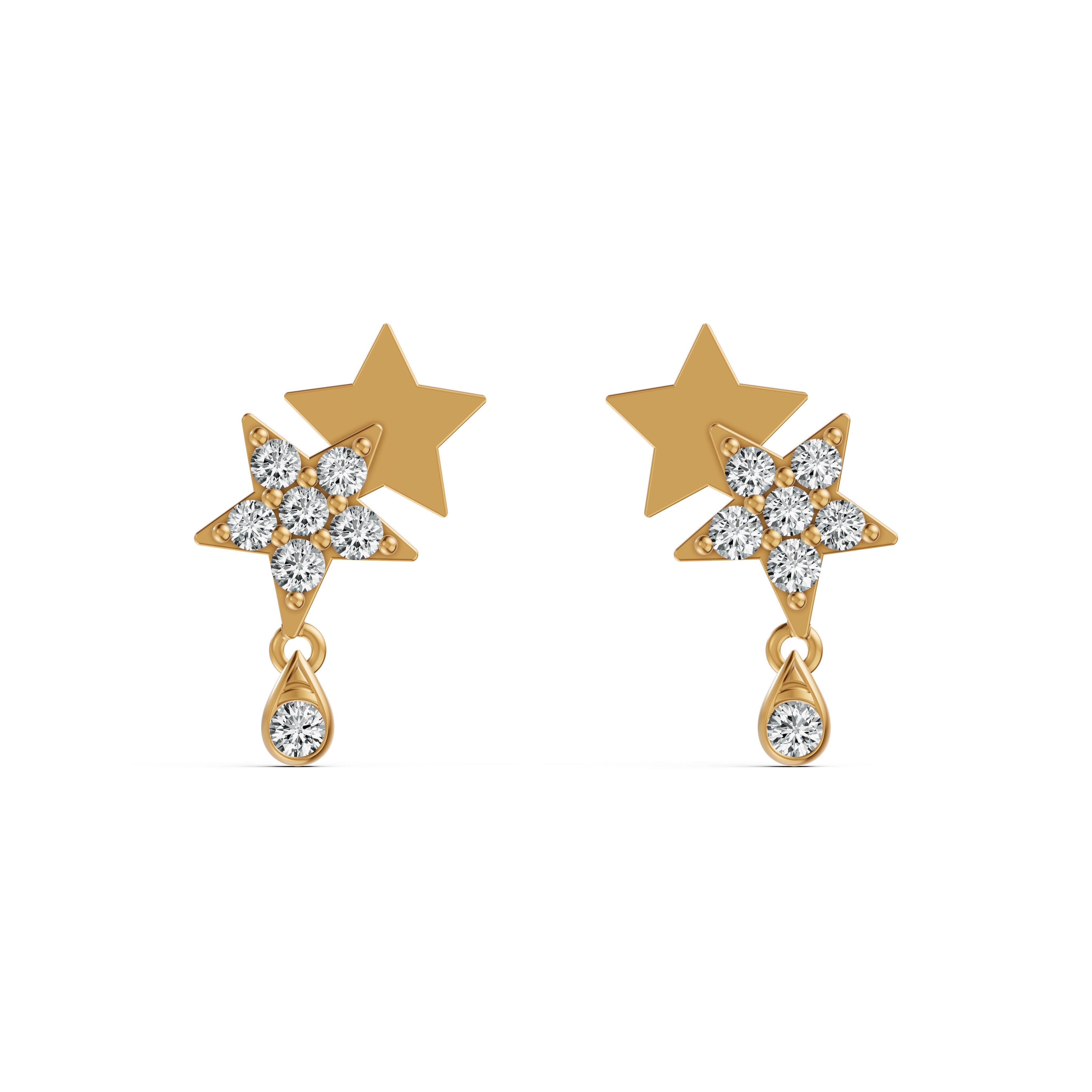 Starry Night Drop Diamond Earrings