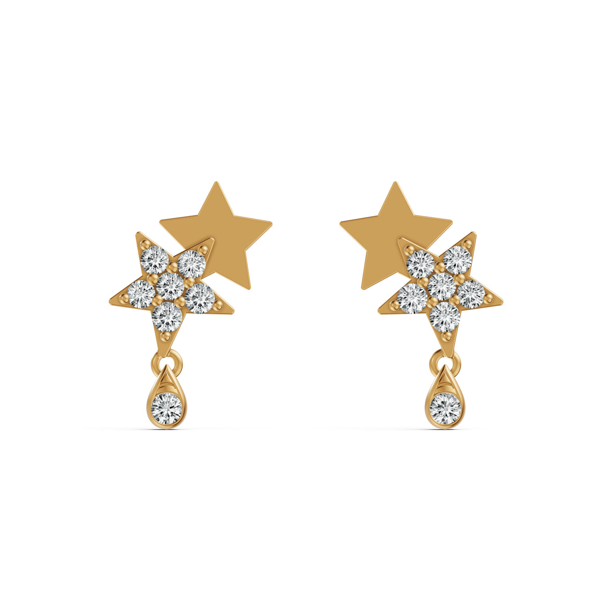 Starry Night Drop Diamond Earrings