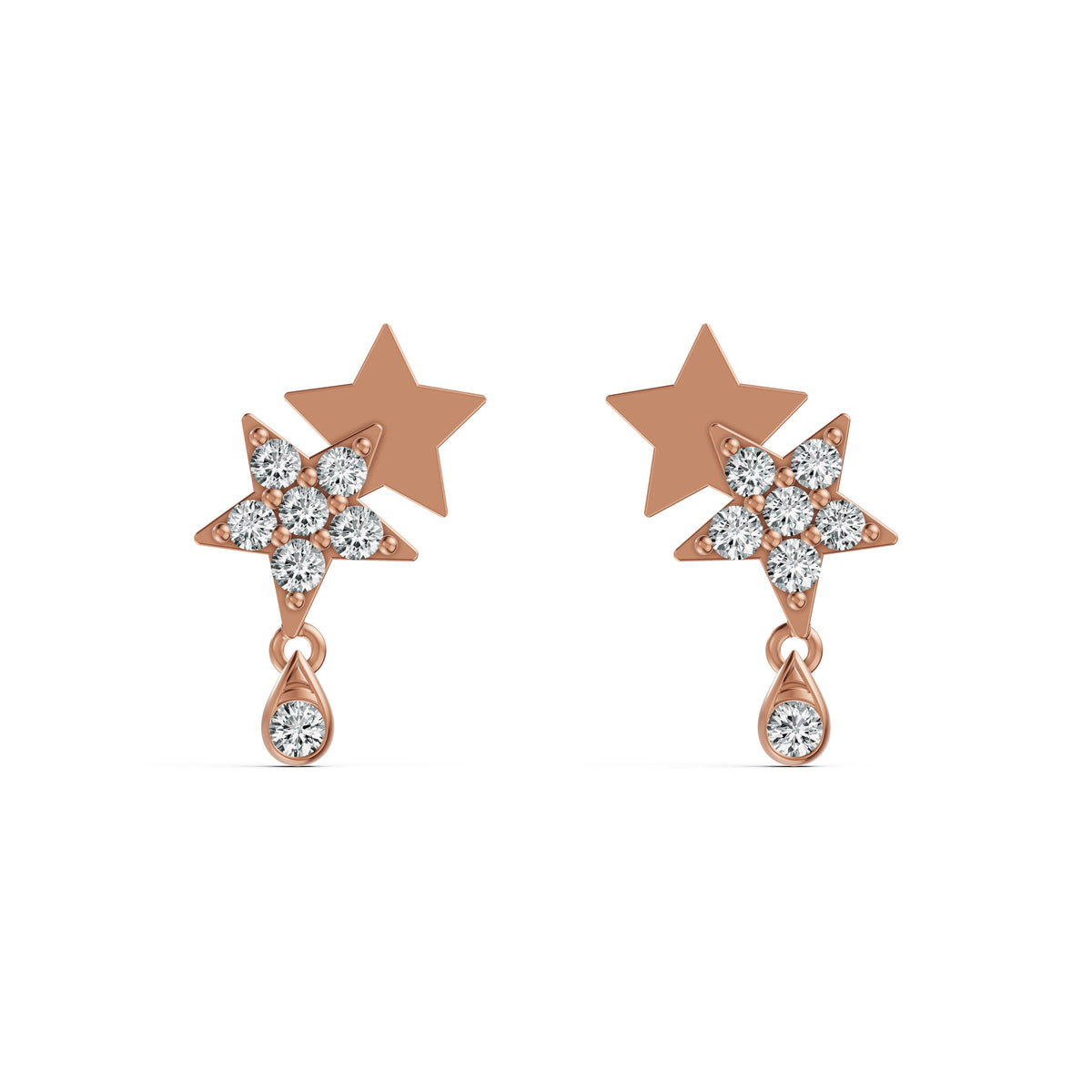 Starry Night Drop Diamond Earrings