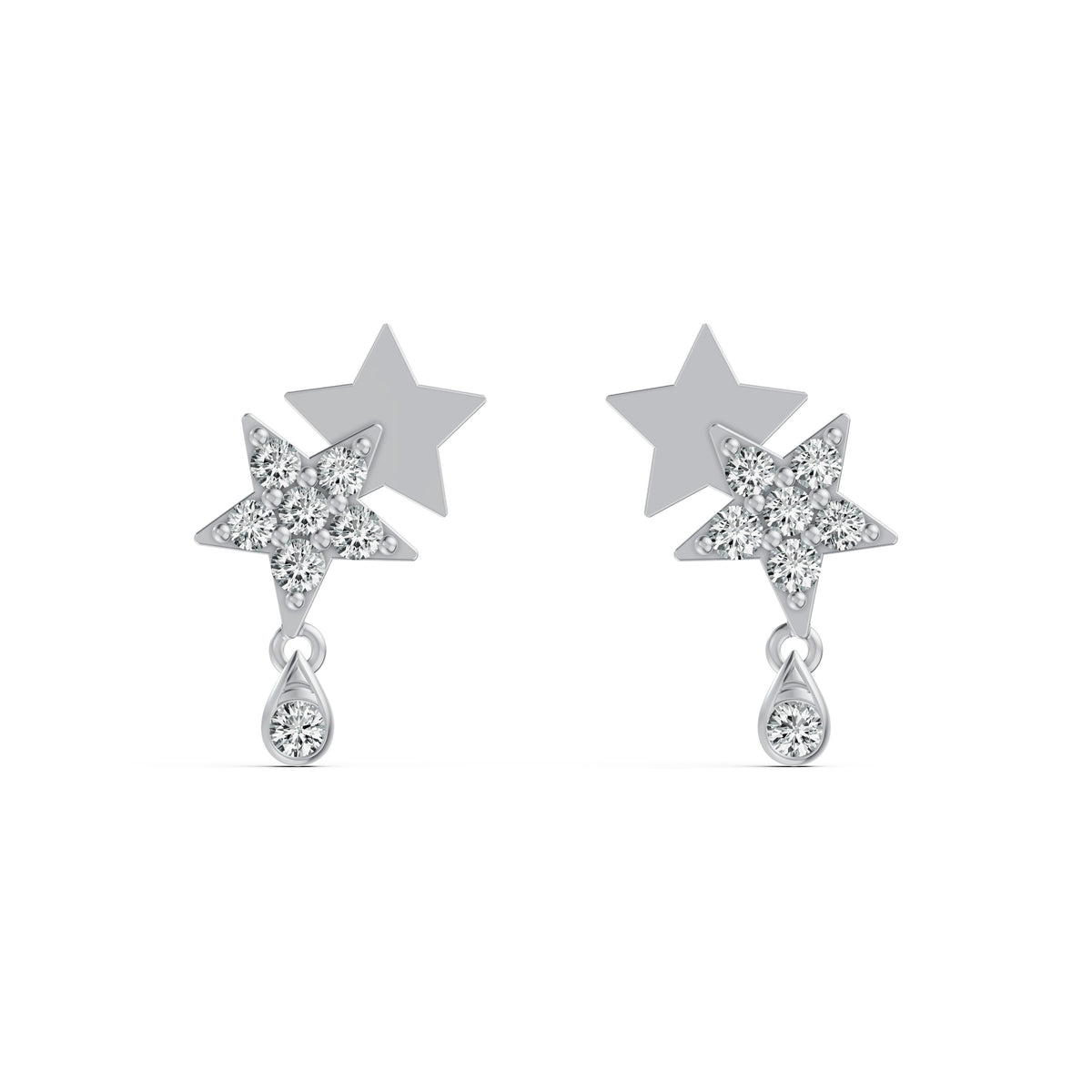 Starry Night Drop Diamond Earrings