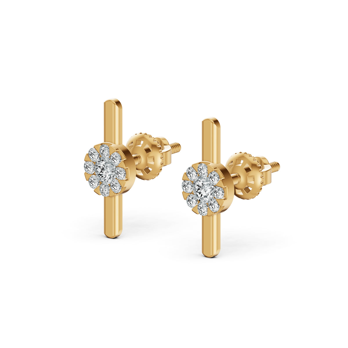 Bloom Bar Diamond Stud Earrings