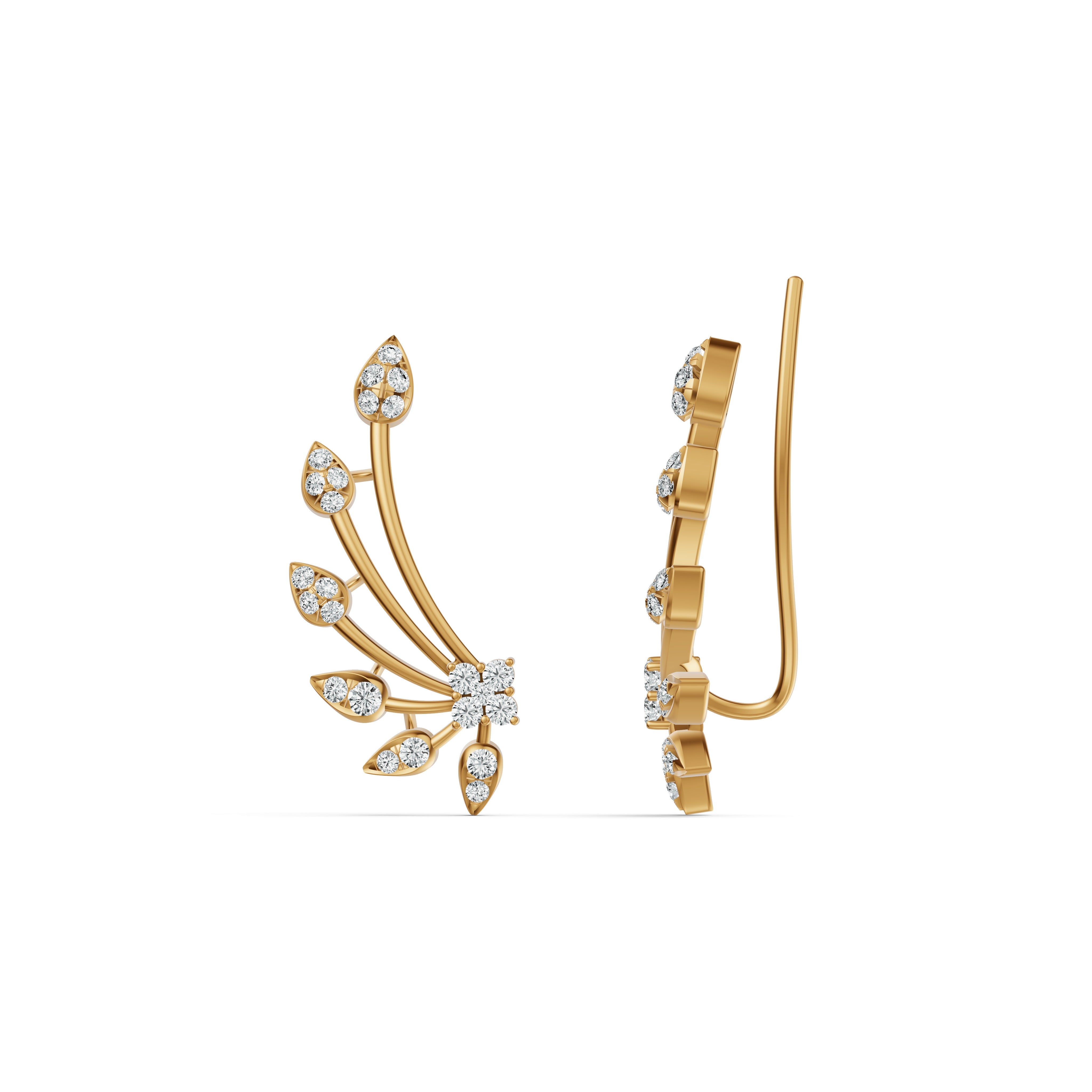 Diamond Willow Ear Cuffs