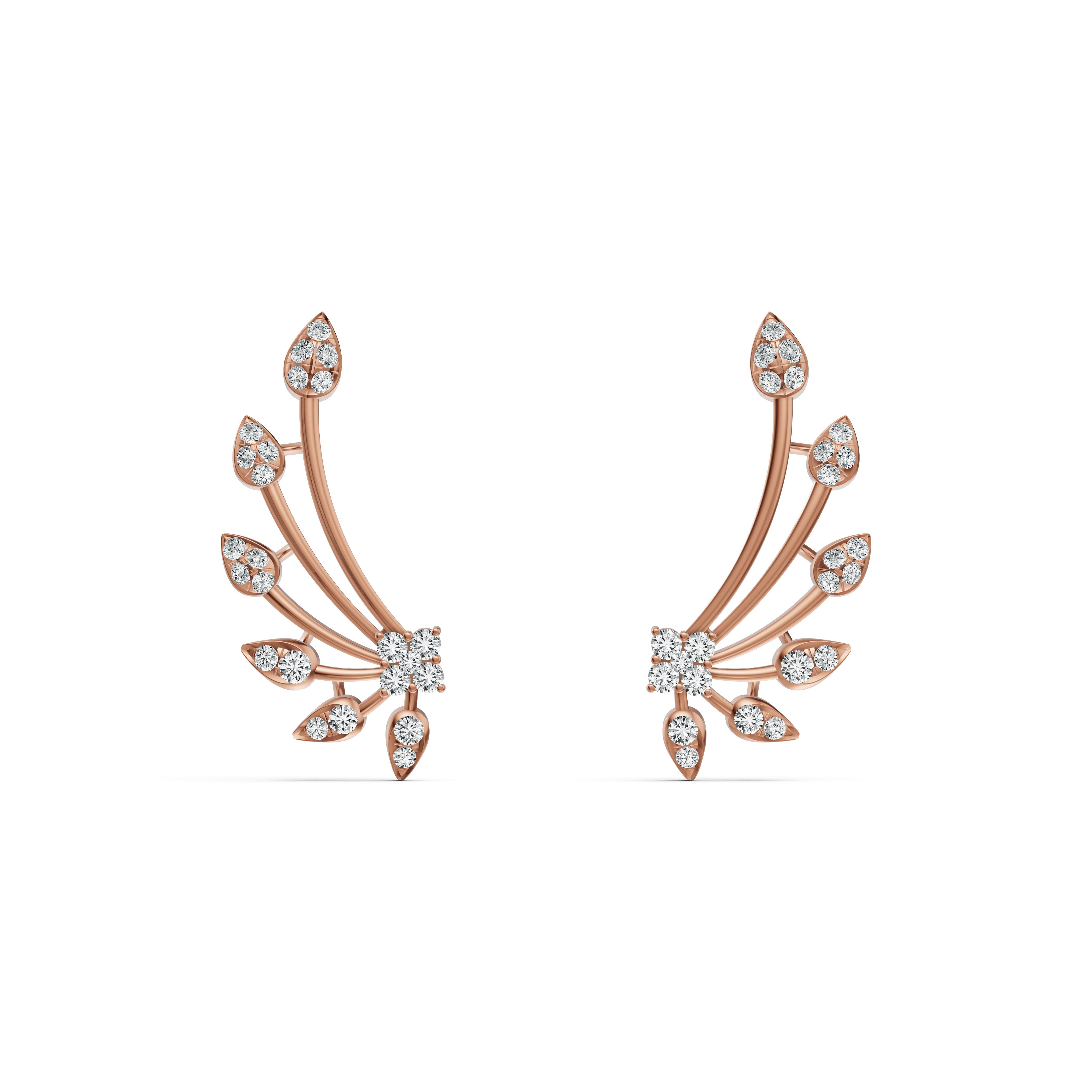 Diamond Willow Ear Cuffs