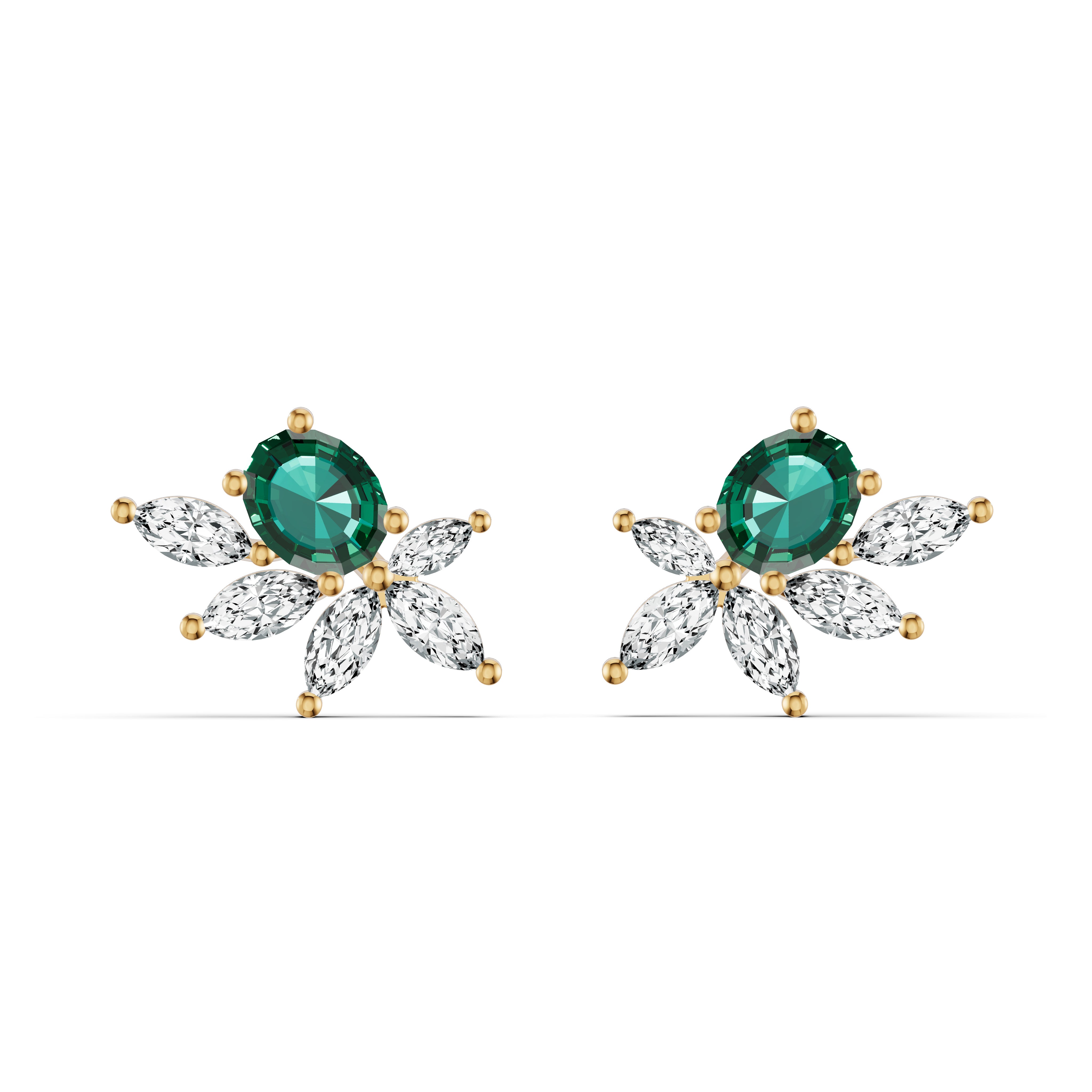 Emerald Radiance Diamond Studs