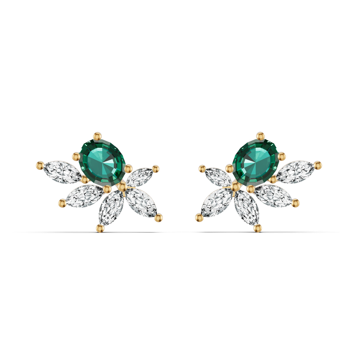 Emerald Radiance Diamond Studs