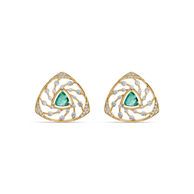 Whirlpool Grace Diamond Stud Earrings