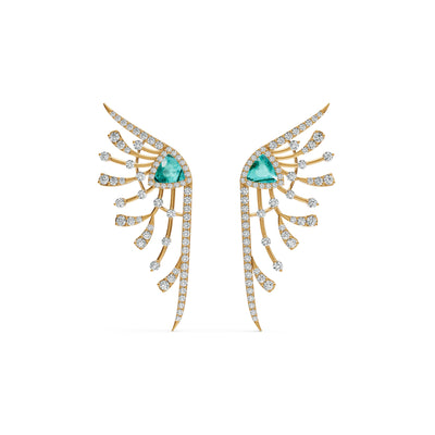 Flowy Butterfly Diamond Earrings