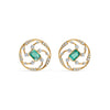 Spiral Loop Diamond Earrings