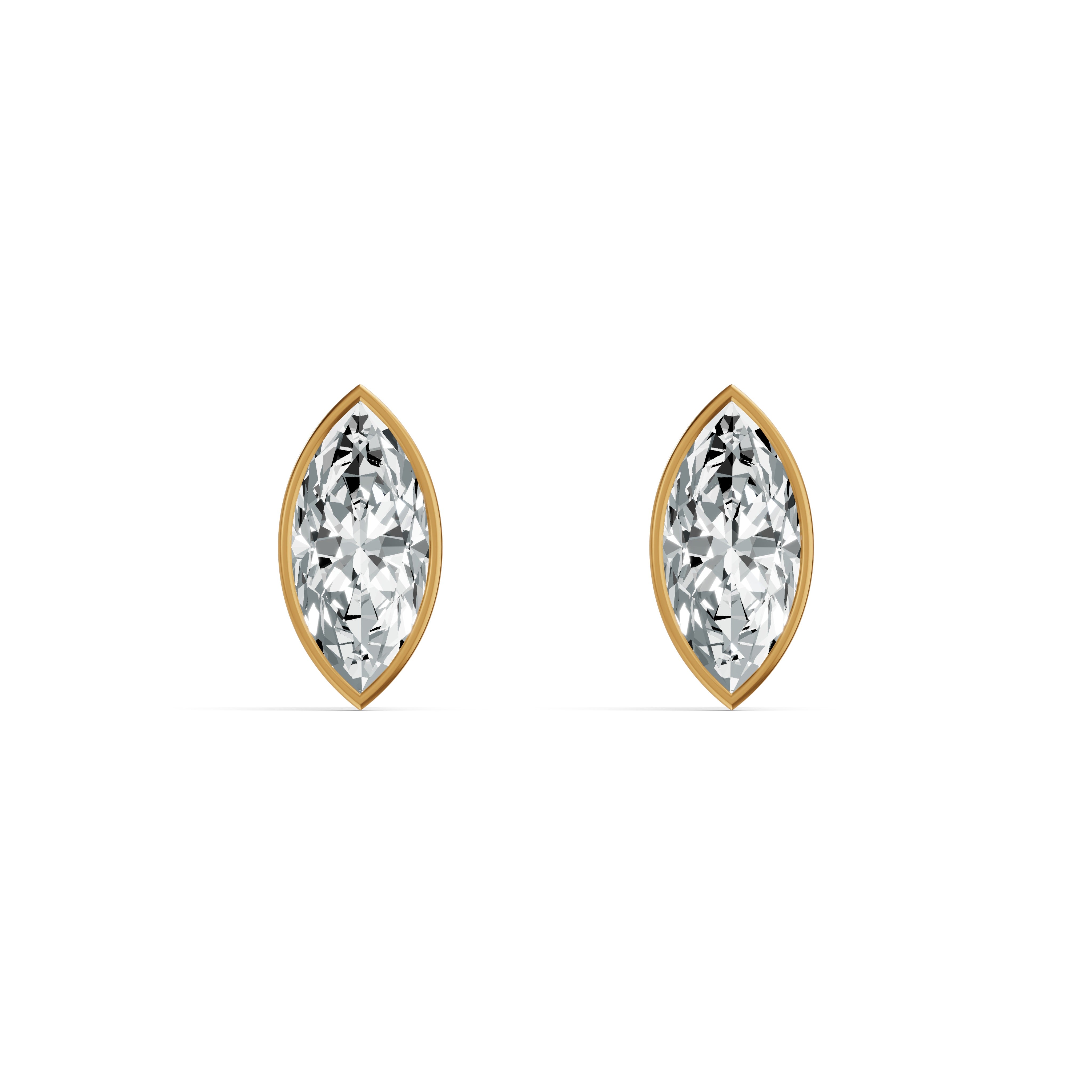 Poise Marquise Solitaire Stud Earrings