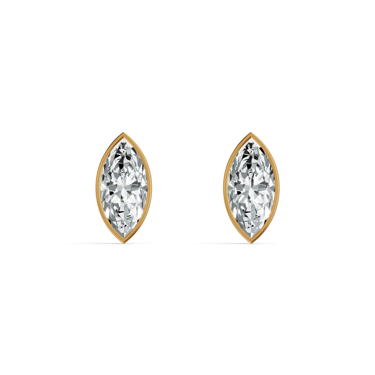 Poise Marquise Solitaire Stud Earrings