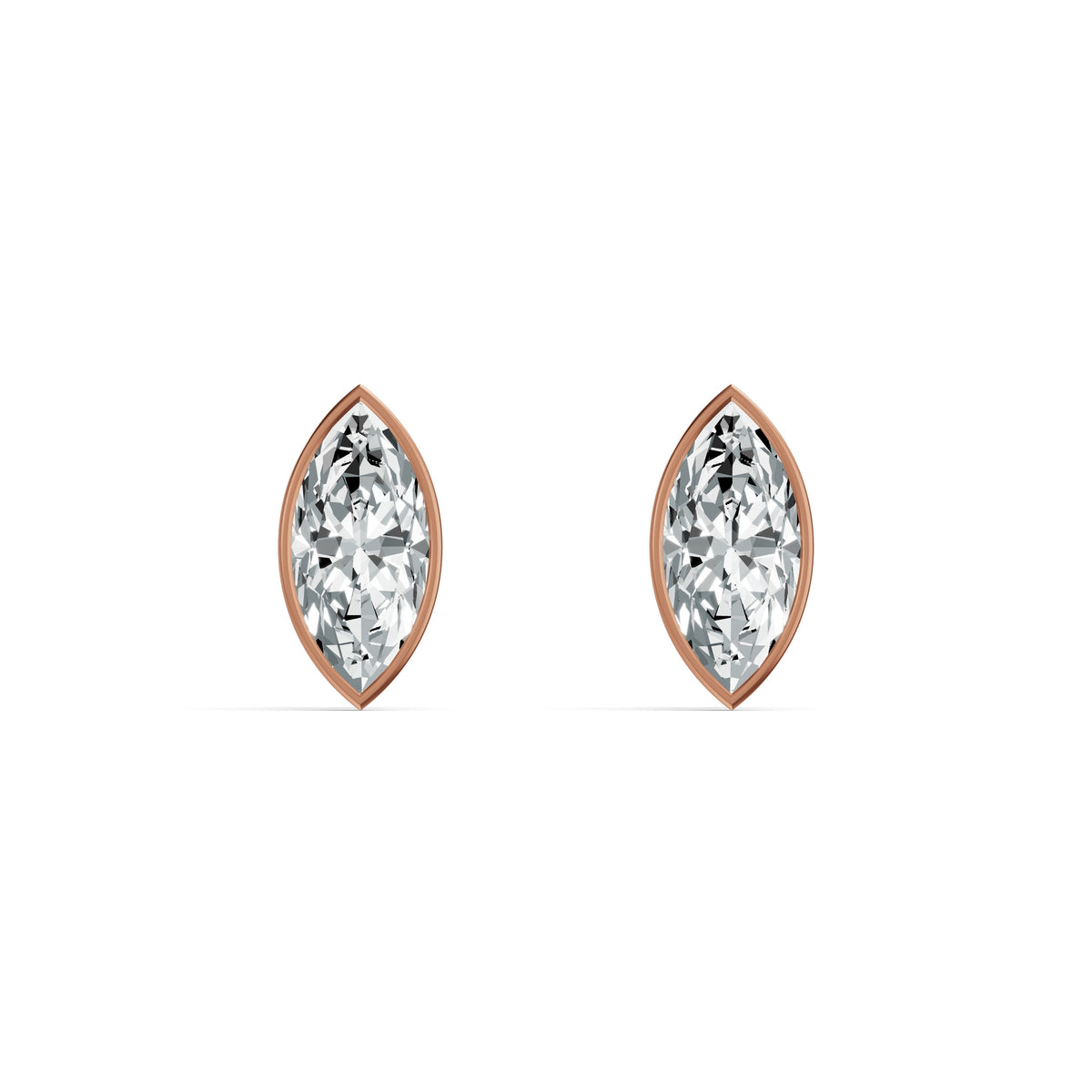 Poise Marquise Solitaire Stud Earrings
