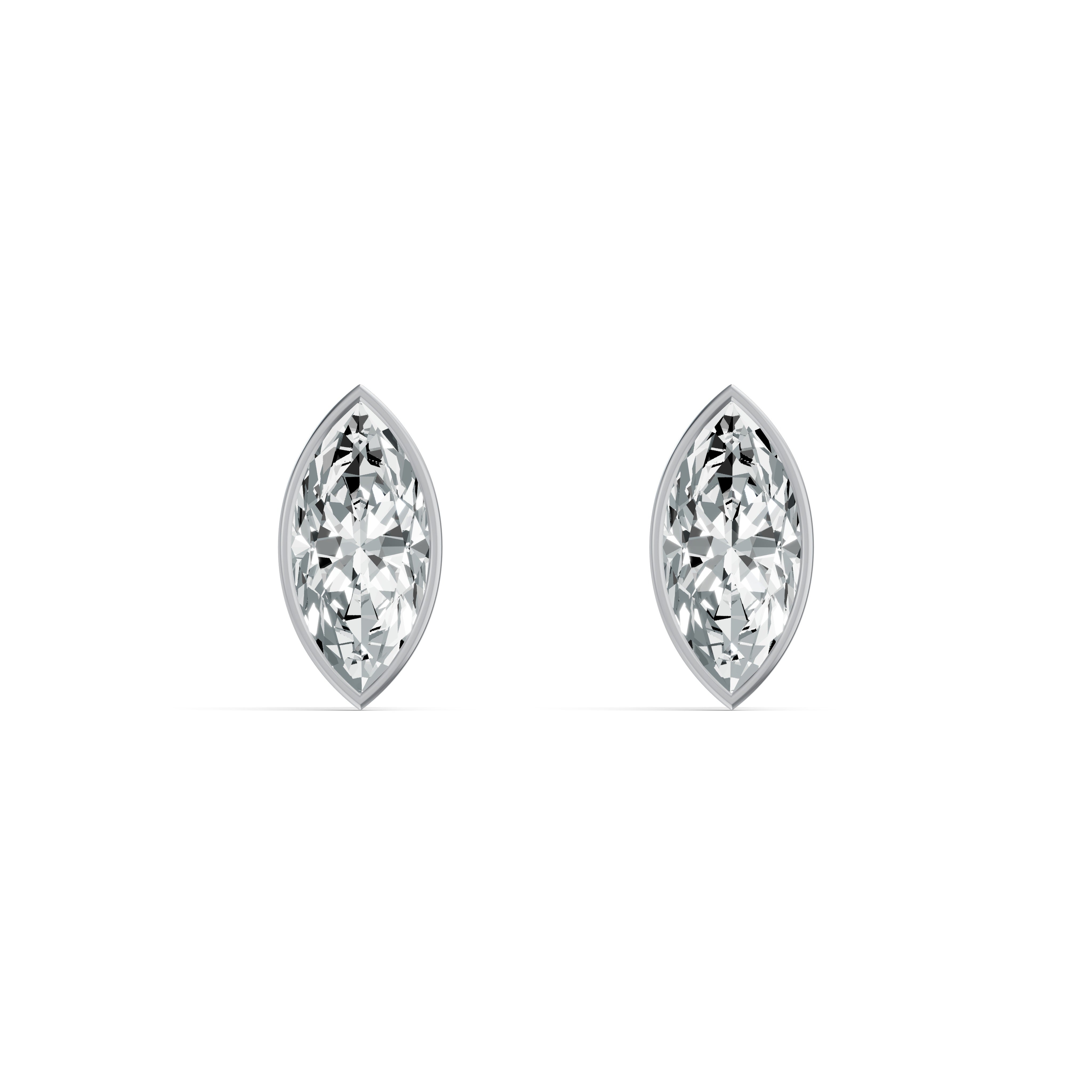 Poise Marquise Solitaire Stud Earrings