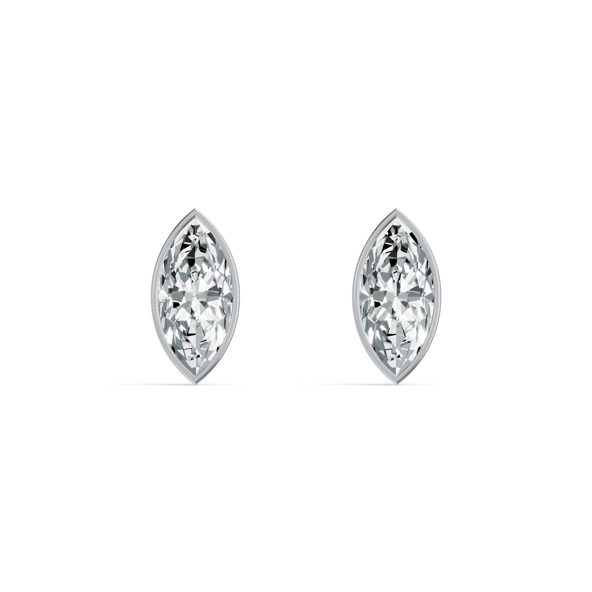 Poise Marquise Solitaire Stud Earrings