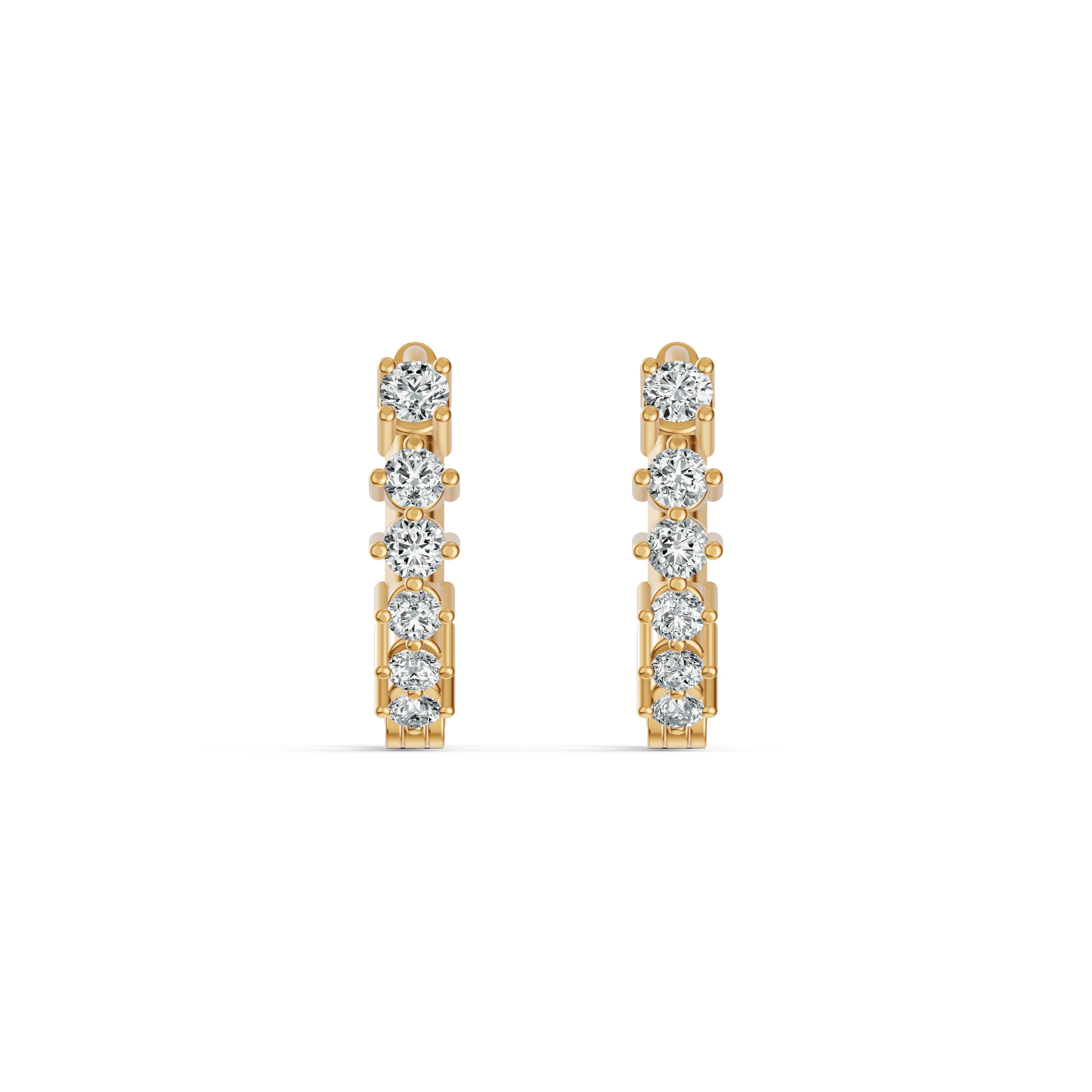 Diamond Hoop Earrings
