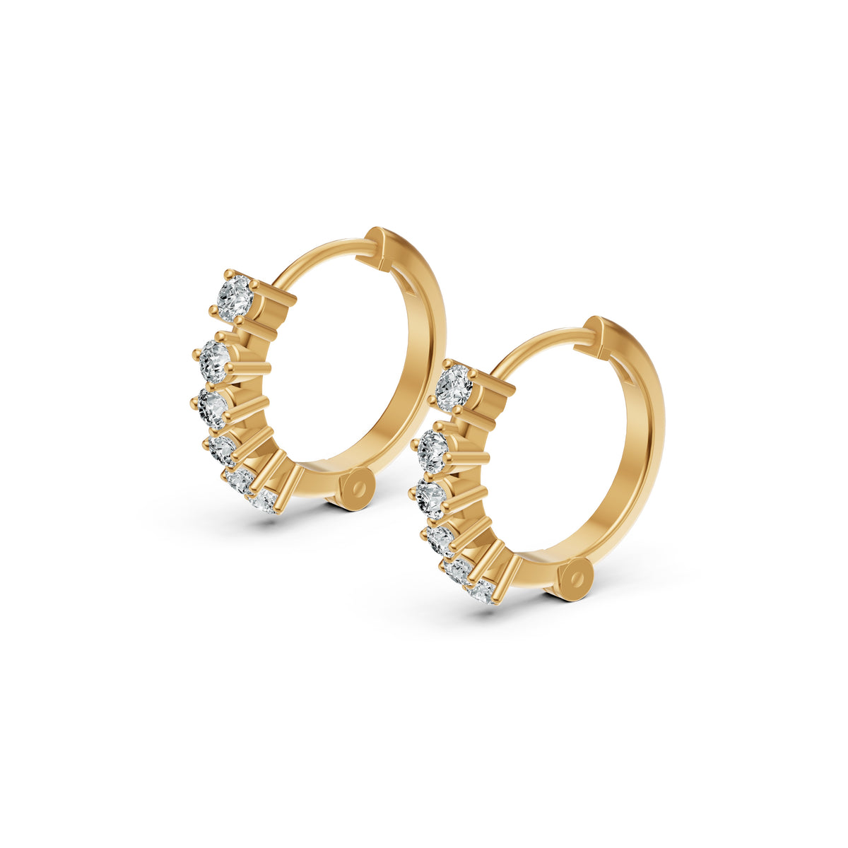 Diamond Hoop Earrings