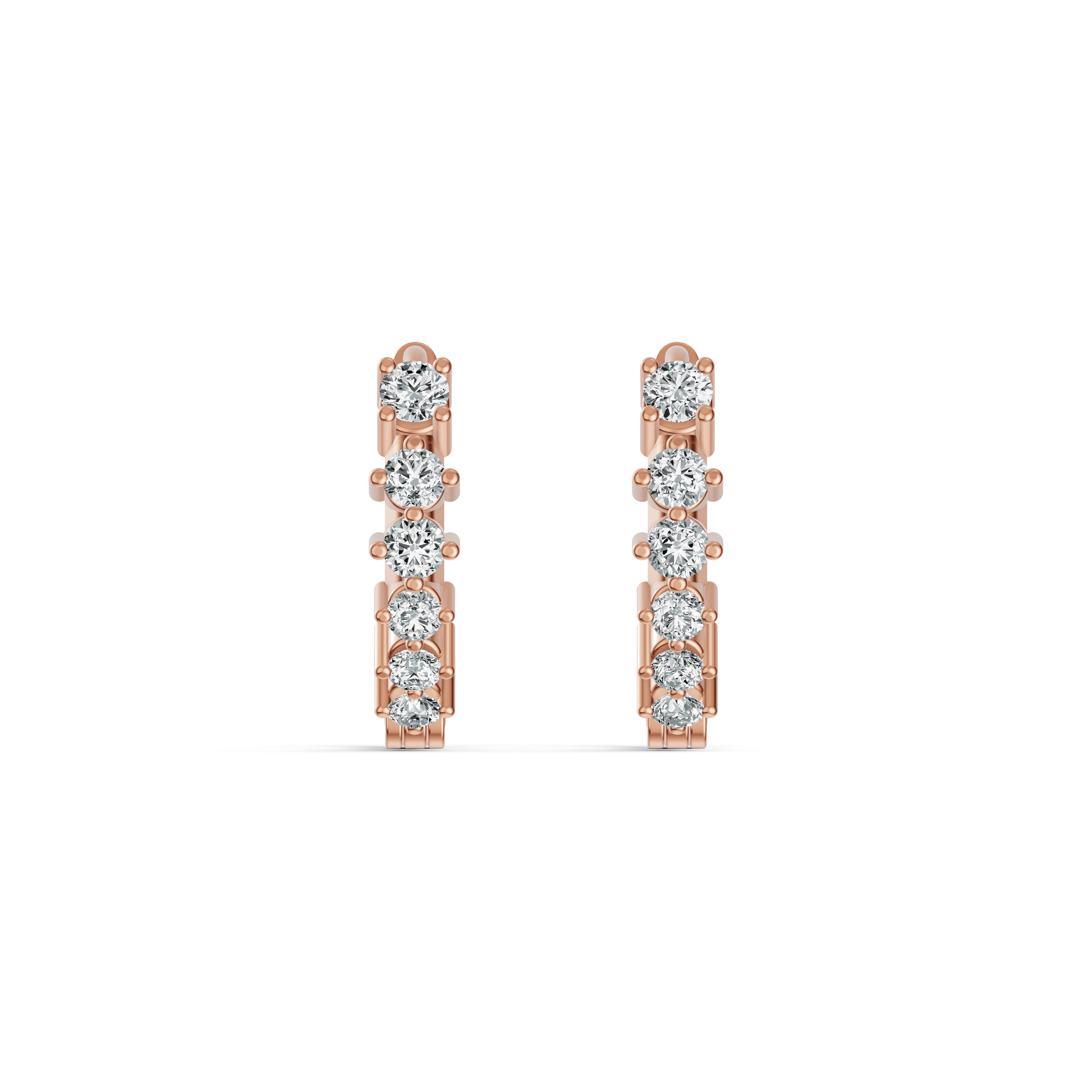 Diamond Hoop Earrings