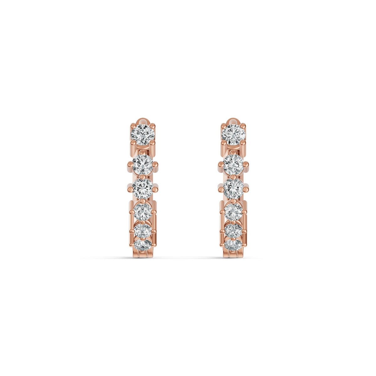 Diamond Hoop Earrings