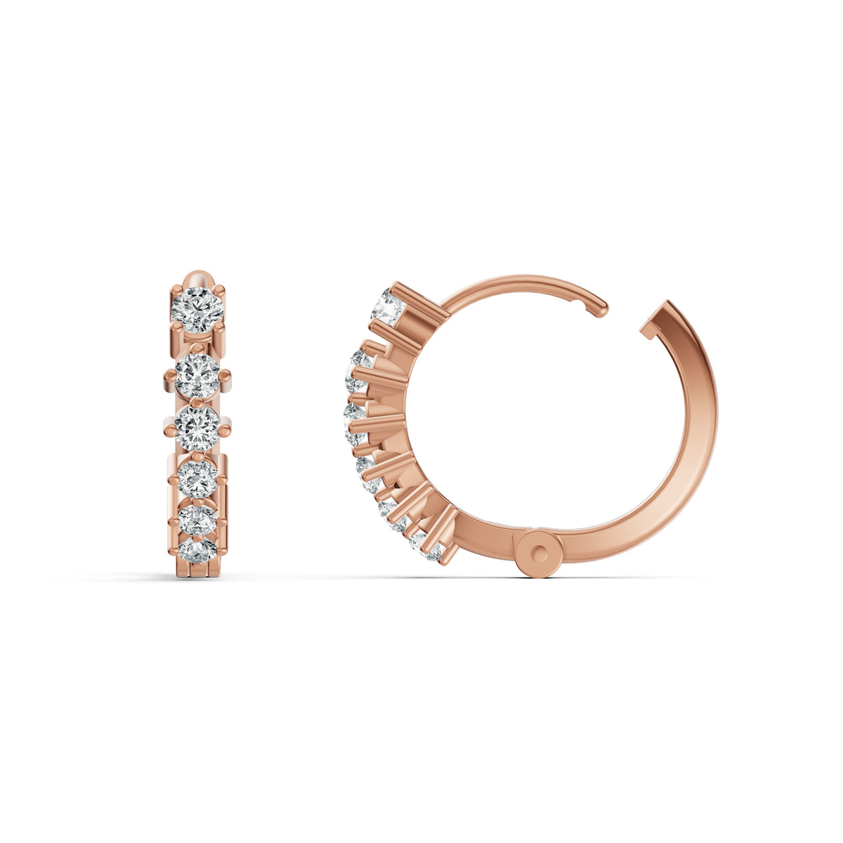 Diamond Hoop Earrings