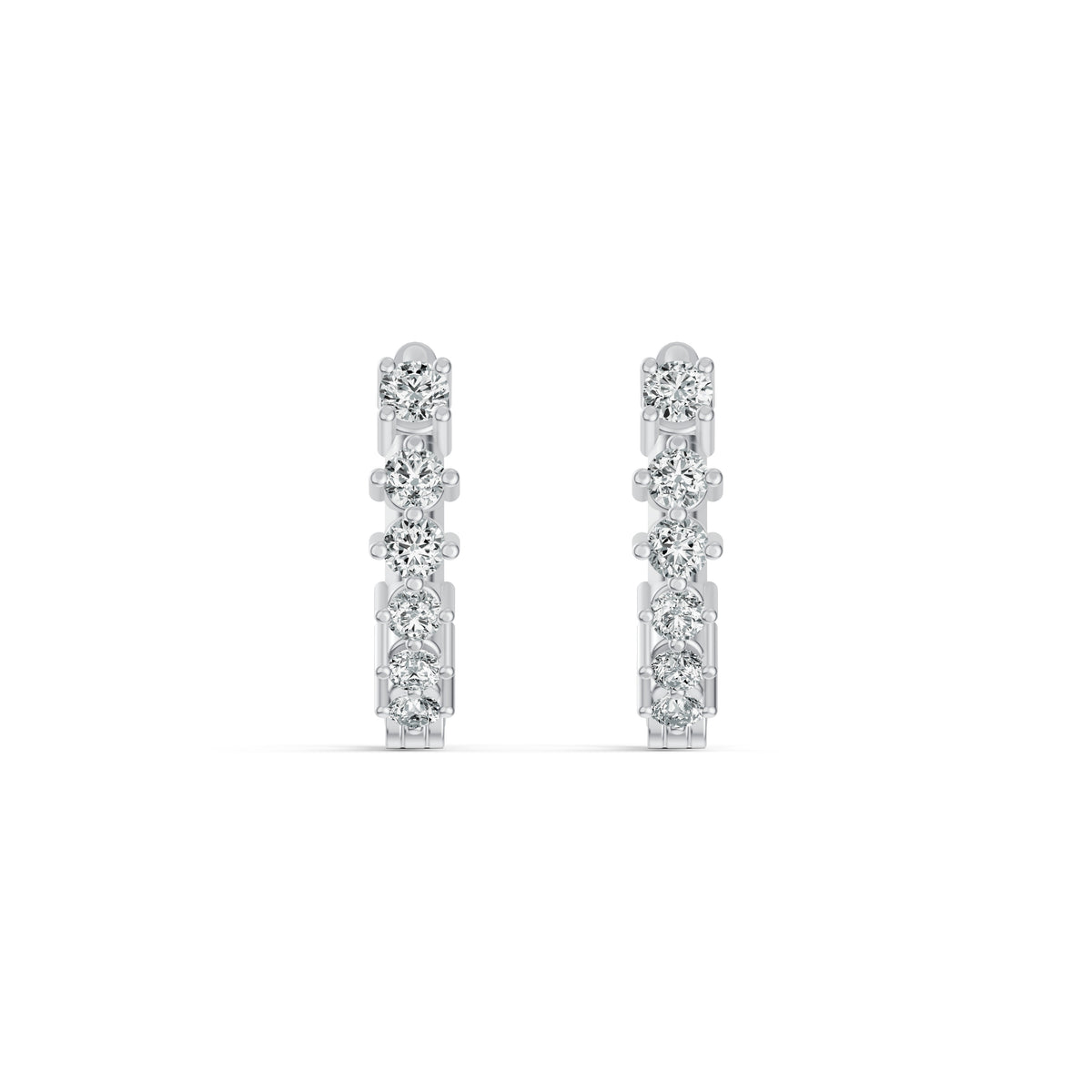 Diamond Hoop Earrings
