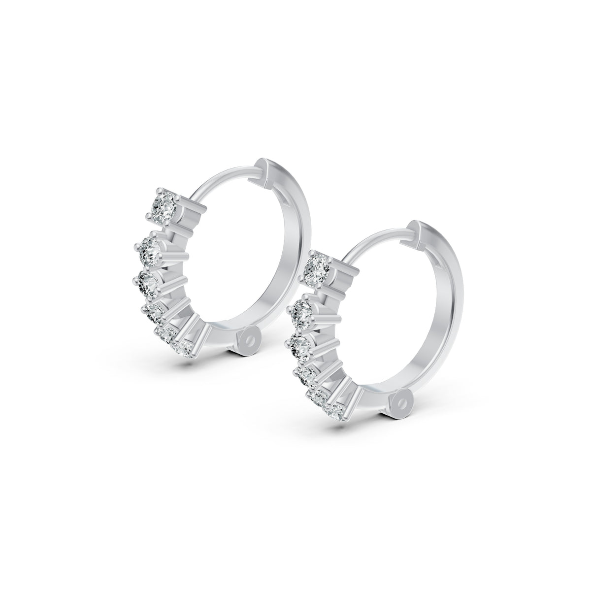 Diamond Hoop Earrings