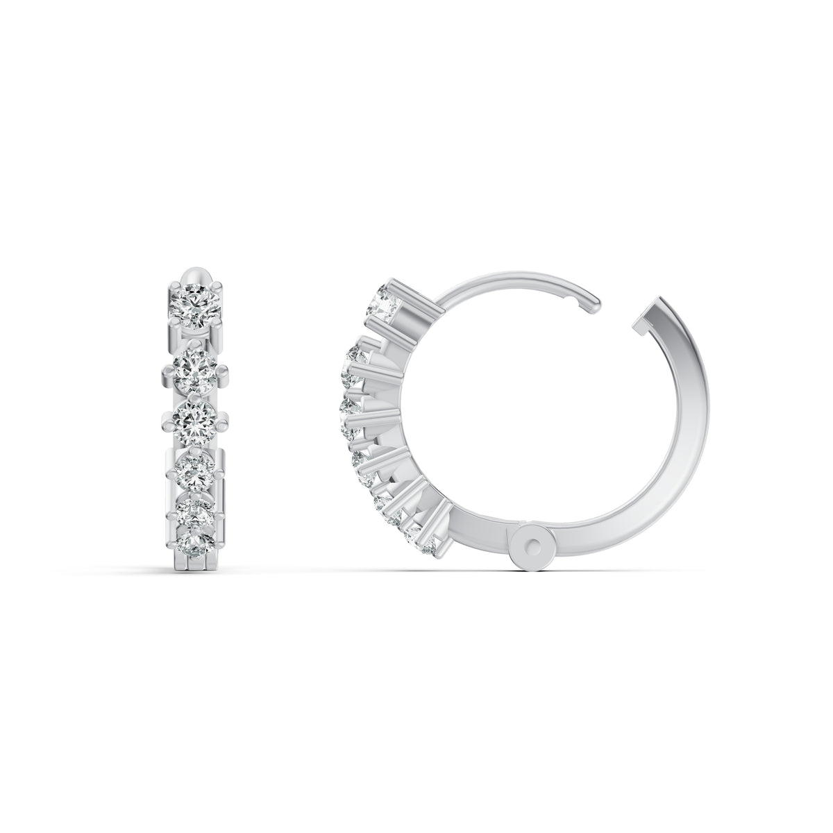 Diamond Hoop Earrings