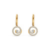 Encircled Orbit Diamond Stud Earrings