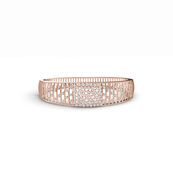 Cascading Diamonds Mesh Bracelet