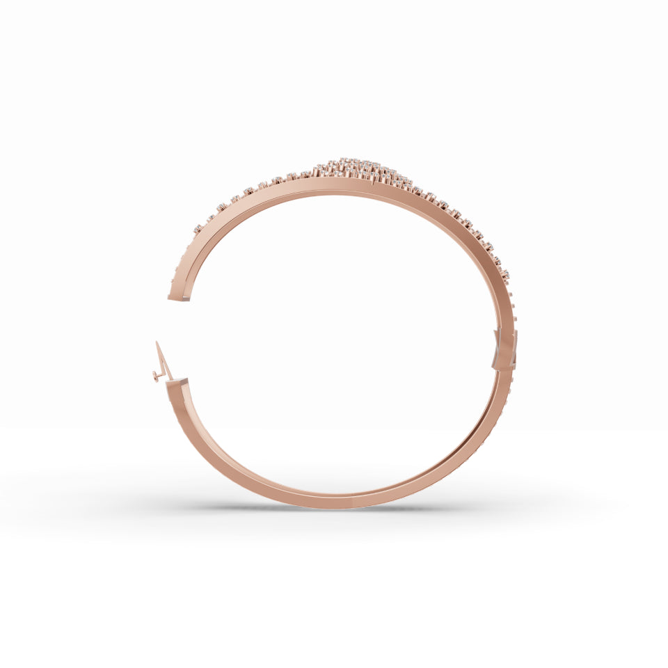 Cascading Diamonds Mesh Bracelet