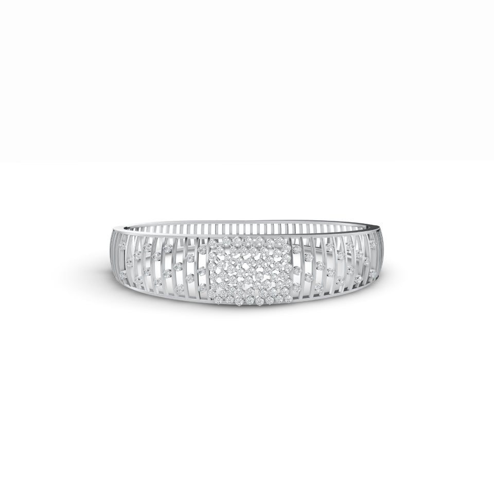 Cascading Diamonds Mesh Bracelet