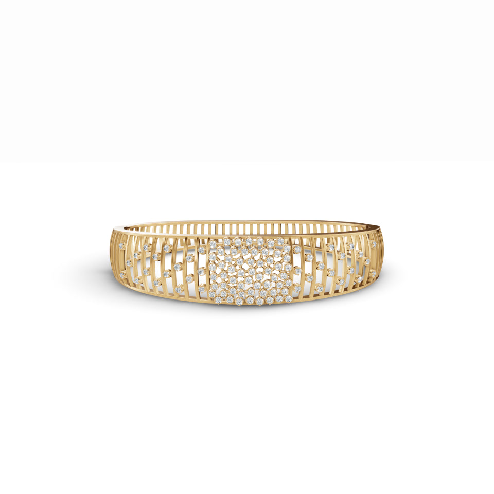 Cascading Diamonds Mesh Bracelet