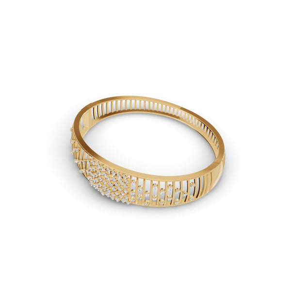 Cascading Diamonds Mesh Bracelet