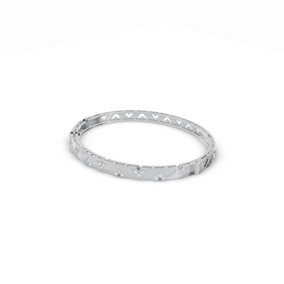 Three-Diamond Cluster Bracelet