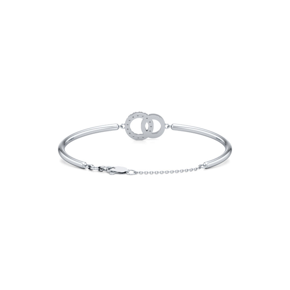 Interlinked Circles Diamond Bracelet