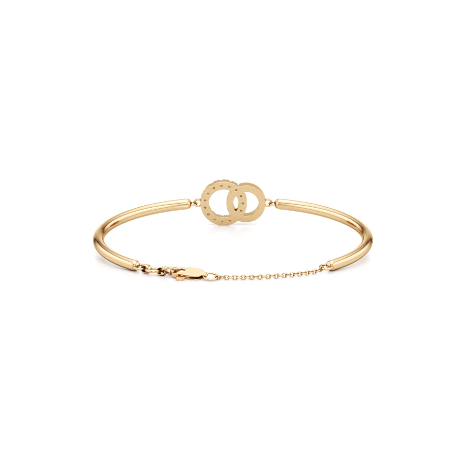 Interlinked Circles Diamond Bracelet