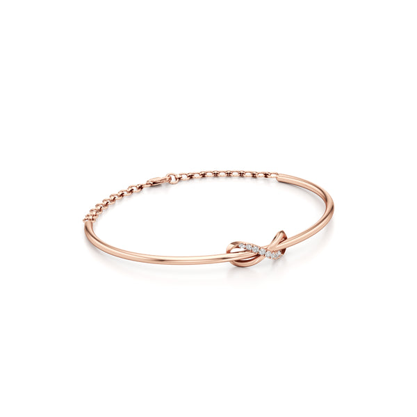 Infinite Love Knot Diamond Bracelet