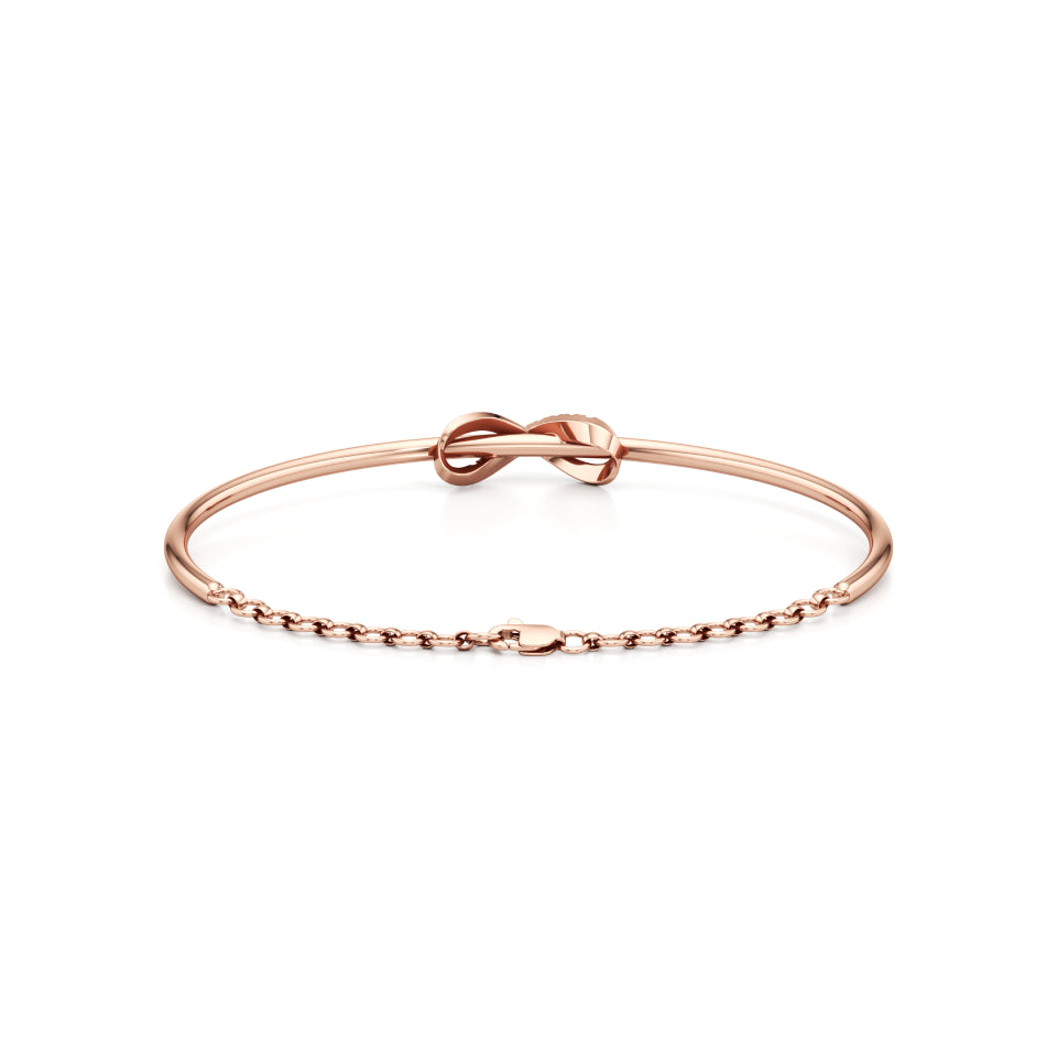 Infinite Love Knot Diamond Bracelet
