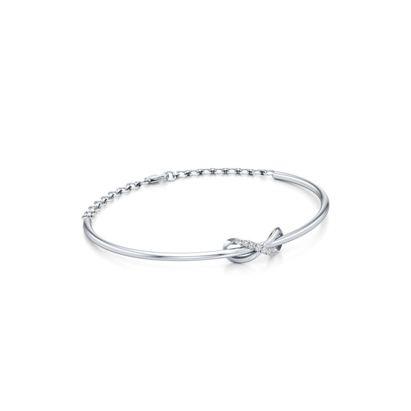 Infinite Love Knot Diamond Bracelet