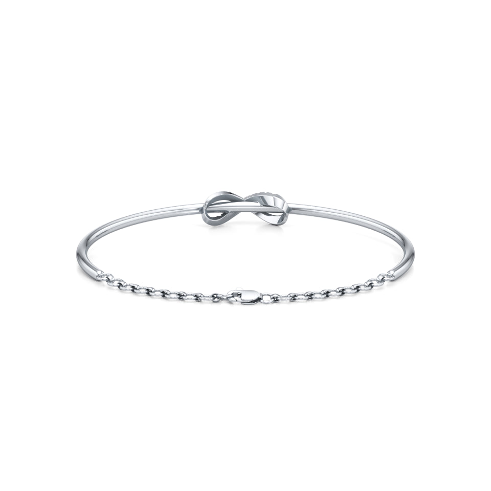 Infinite Love Knot Diamond Bracelet