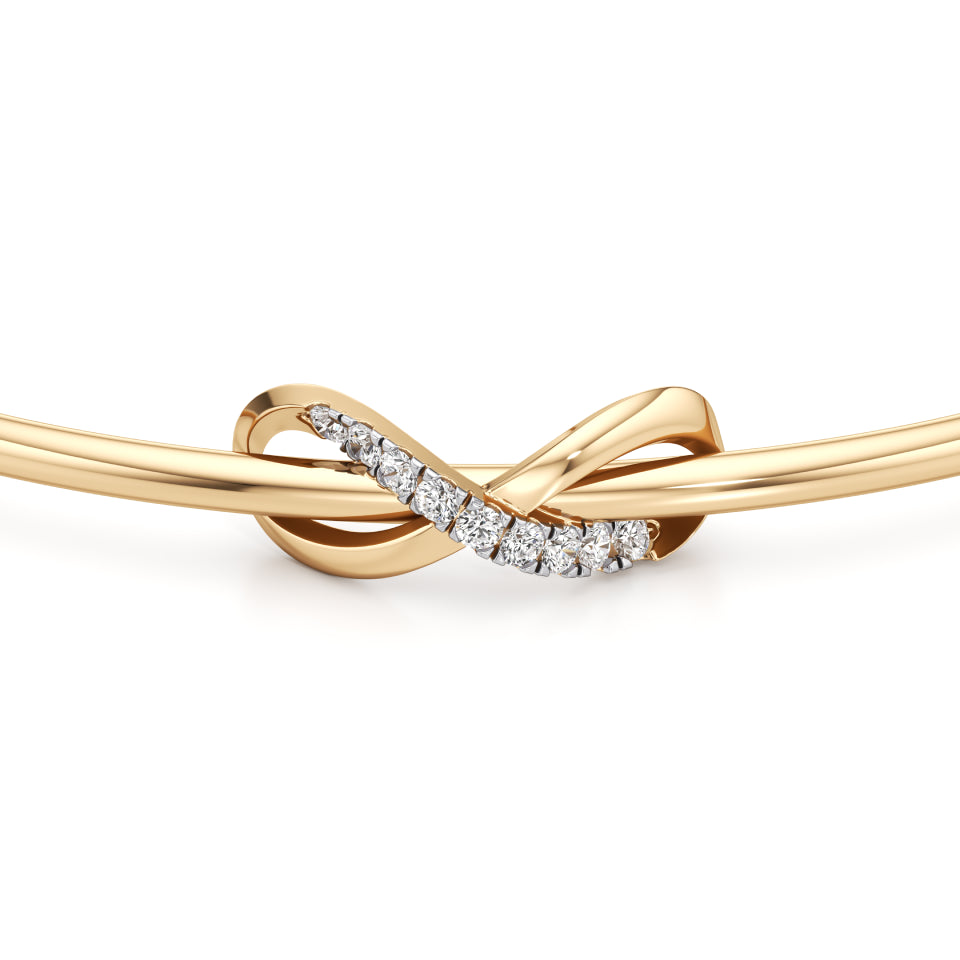 Infinite Love Knot Diamond Bracelet