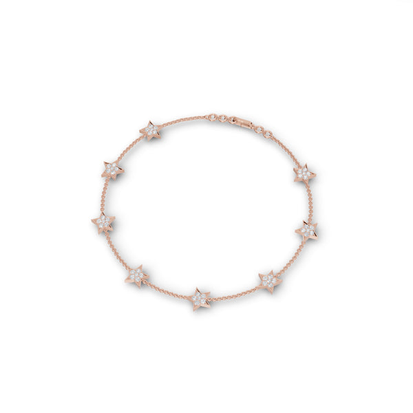 5-Star Lustrous Diamond Bracelet