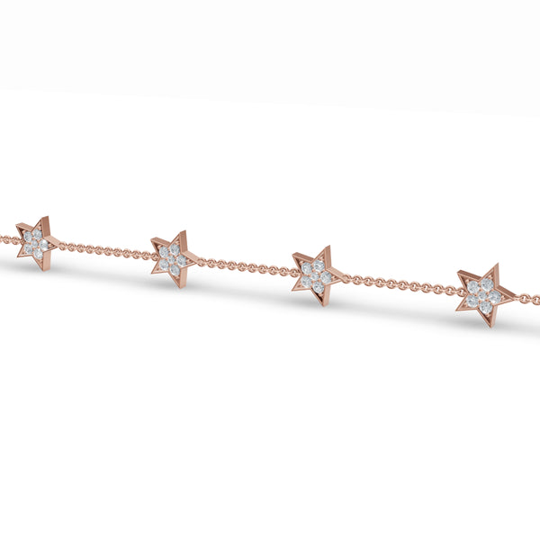 5-Star Lustrous Diamond Bracelet