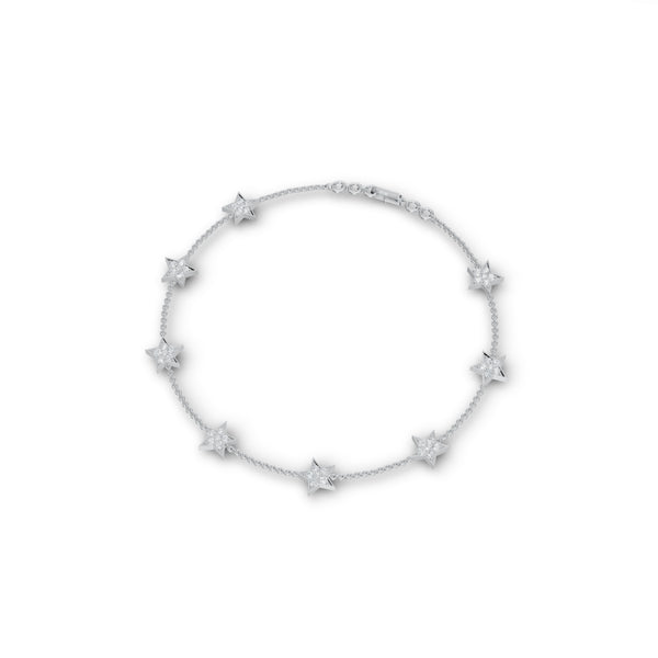 5-Star Lustrous Diamond Bracelet