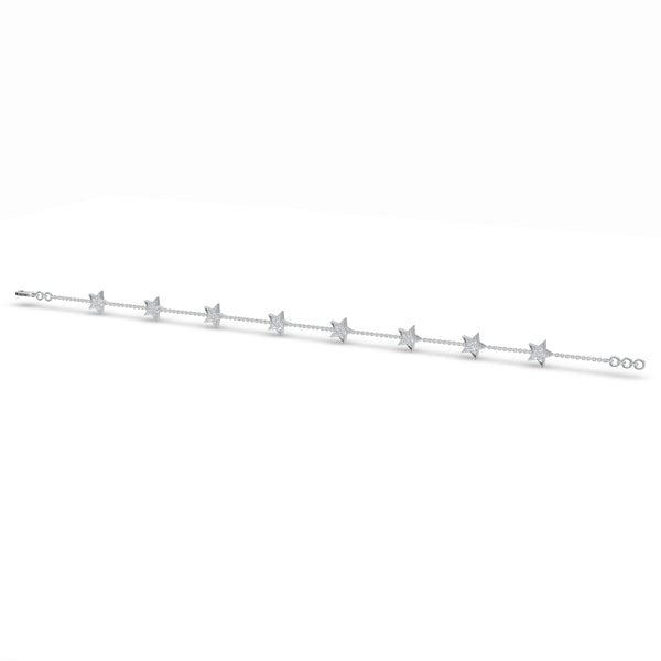 5-Star Lustrous Diamond Bracelet