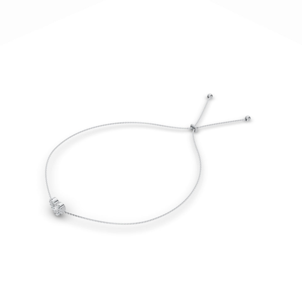 Heart Charm Diamond Bracelet